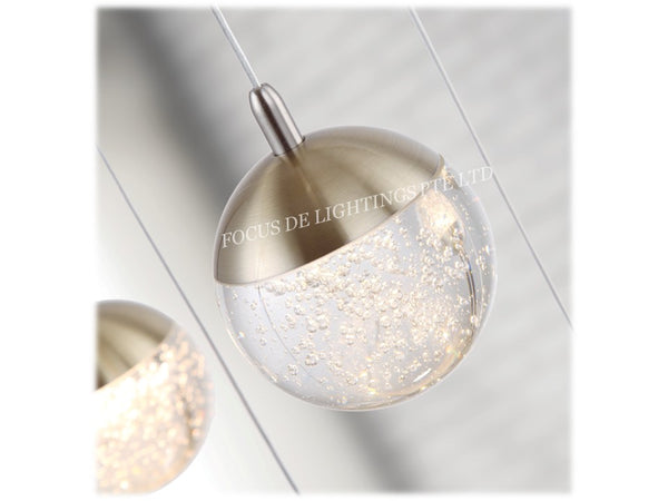 GALAXY LCLASSIC CRYSTAL CEILING CHANDELIER (ROSEGOLD / CHROME)