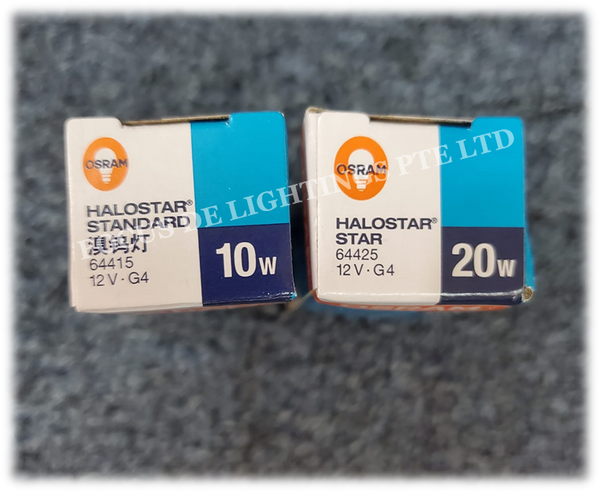 OSRAM  HALOGEN 12V G4 64415 10W / G4 64425 20W / GU6.35 64440 50W