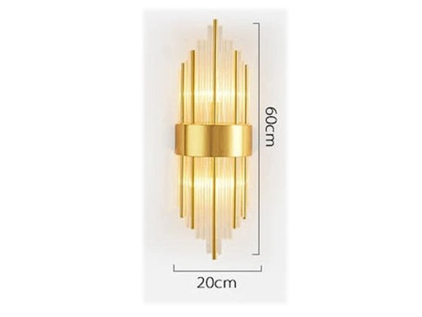 CLASSIC GOLD CRYSTAL WALL LAMP -BIG SIZE 5123
