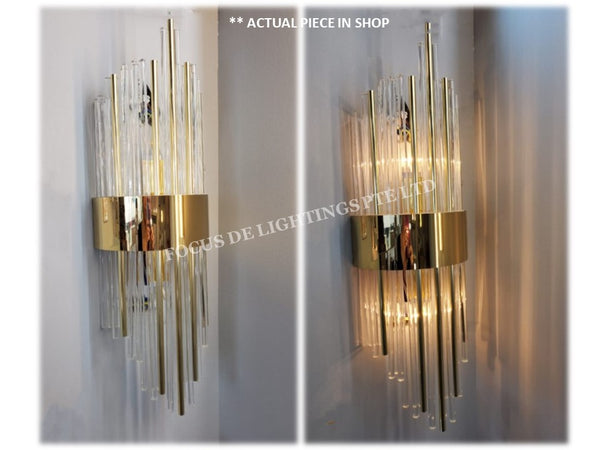 CLASSIC GOLD CRYSTAL WALL LAMP -BIG SIZE 5123