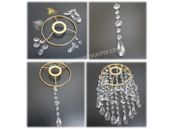 (ONLY PC IN SIN) CRYSTAL PENDANT LAMP 4338 -CUSTOMIZE 336