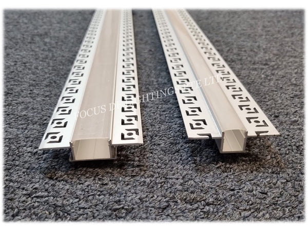 (TRIMLESS - for partition) RECESSED TYPE- ALUMINIUM PROFILE FOR LED STRIP FIXTURE (DEPTH 14MM)