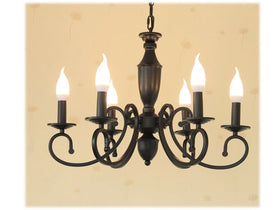 CHANDELIER 6903 BLACK -6L