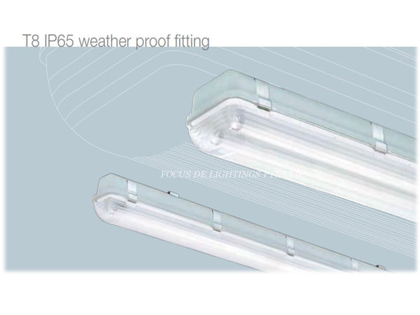 WEATHERPROOF FITTING LED T8 IP65 -2FT (SINGLE OR DOUBLE TUBES)