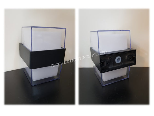 WALL LAMP IP54 LED ACRYLIC 511sq -SQUARE (ONLY WARM)