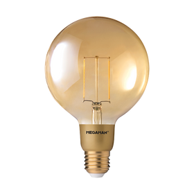 MEGAMAN LG6503dGD E27 GOLD FILAMENT G125 3W (DIA 125) (DIM)
