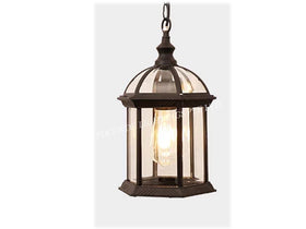 PENDENT LAMP 8331 E27 CLEAR GLASS BLACK