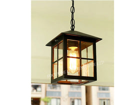 PENDENT LAMP 8332 E27 CLEAR GLASS BLACK