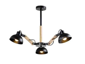 (LAST PIECE SALE 50%) CEILING PENDANT LAMP WOODEN+BLACK 1067