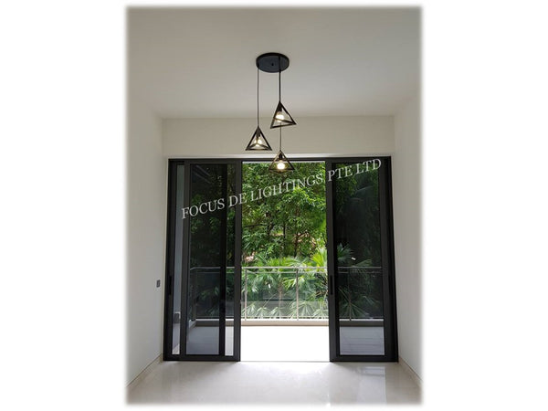 (CLEARANCE) PENDANT LAMP 18026 TRIANGLE (SINGLE ONLY)