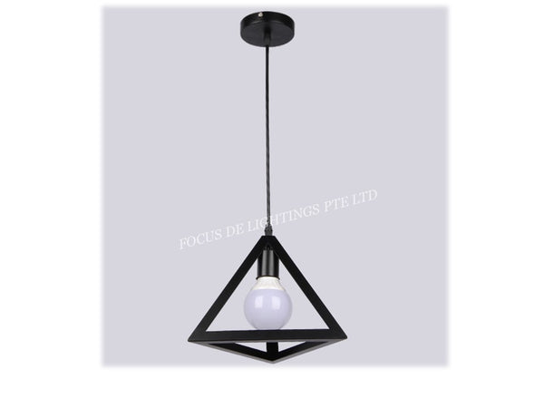 (CLEARANCE) PENDANT LAMP 18026 TRIANGLE (SINGLE ONLY)