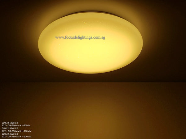 STARRY 622 Minimalist LED Ceiling Lamp (Dia 400mm or 500mm)