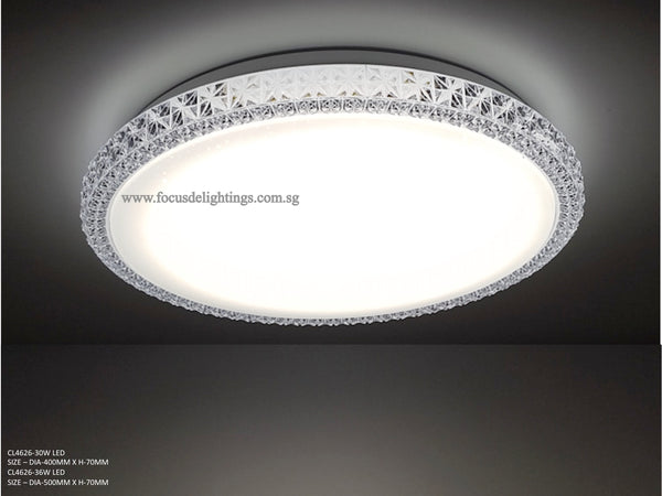 CRYSTAL Framed Delicate LED Ceiling Lamp CL5 626 + Easy-changeable Magnetic Panel