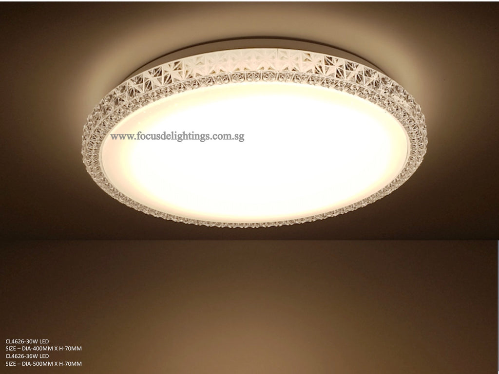 CRYSTAL Framed Delicate LED Ceiling Lamp CL5 626 + Easy-changeable Mag ...
