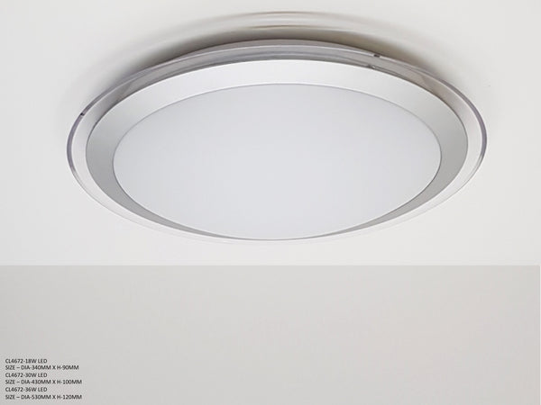 Modern Ceiling Lamp CL672 (Blue / Clear)