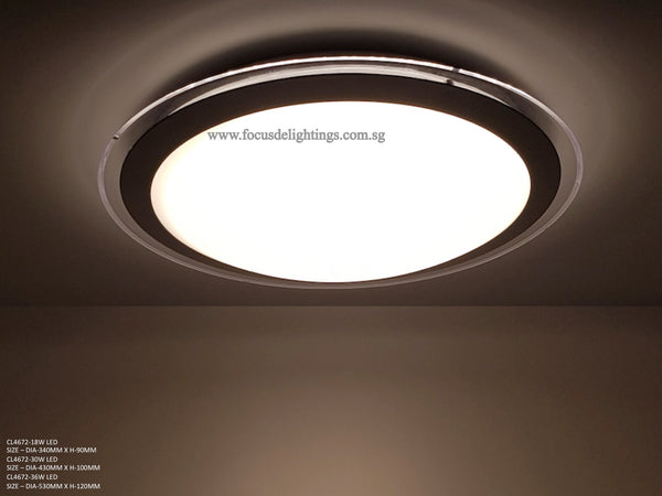 Modern Ceiling Lamp CL672 (Blue / Clear)