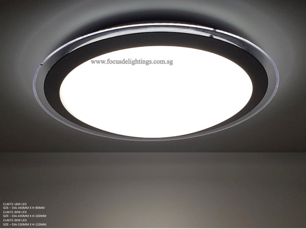 Modern Ceiling Lamp CL672 (Blue / Clear)