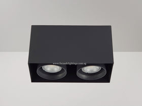 COMPACT CEILING LAMP BOXY 701 BLACK