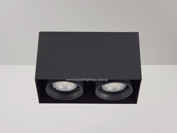 COMPACT CEILING LAMP BOXY 701 BLACK