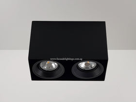 COMPACT CEILING LAMP BOXY 703 BLACK