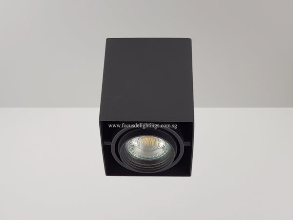 COMPACT CEILING LAMP BOXY 706 BLACK