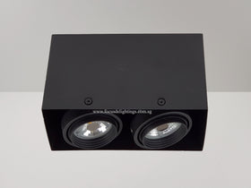 COMPACT CEILING LAMP BOXY 706 BLACK