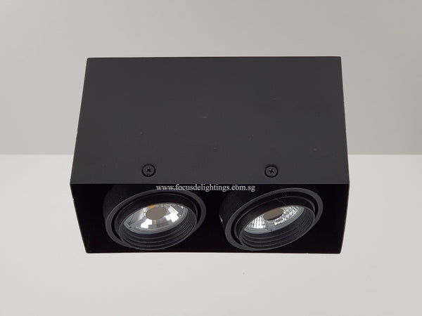 COMPACT CEILING LAMP BOXY 706 BLACK