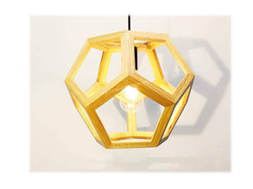 PENDANT LAMP 3350 WOODEN -440mm