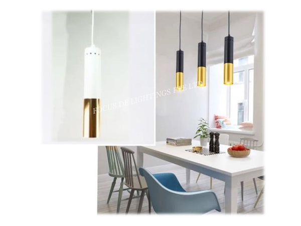 PENDANT LAMP 8931 -BLACK OR WHITE (SINGLE)