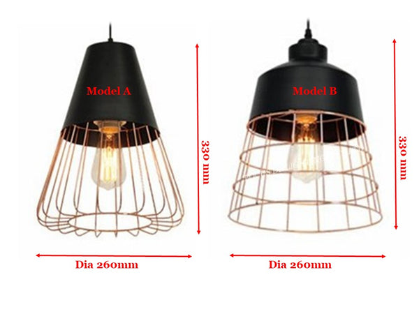 PENDANT LAMP 826 ROSEGOLD BLACK