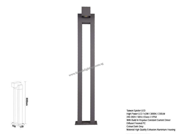OUTDOOR LAMP STANDING BL82800DG