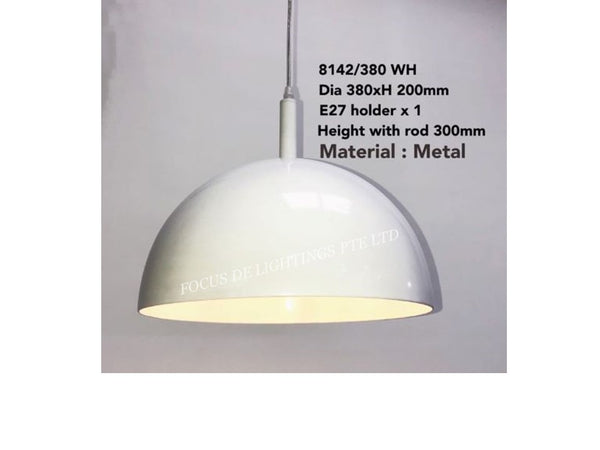 PENDANT LAMP 8142 -380MM (GLOSSY WHITE)