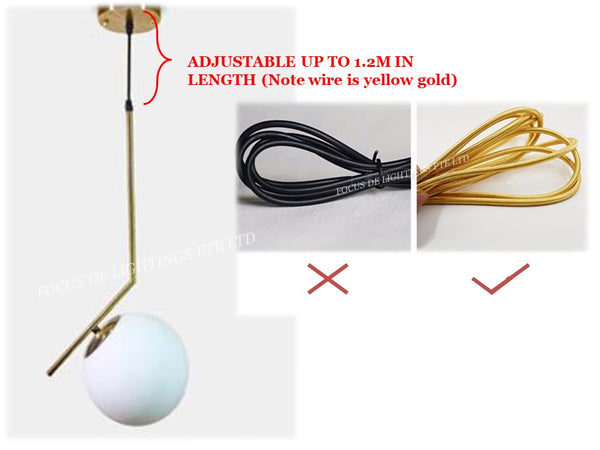 PENDANT LAMP 18020 GOLD -200MM OR 250MM (SINGLE)