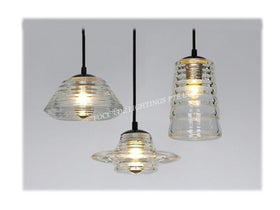 PENDANT LAMP 1F2564 -GLASS (SET OF 3)