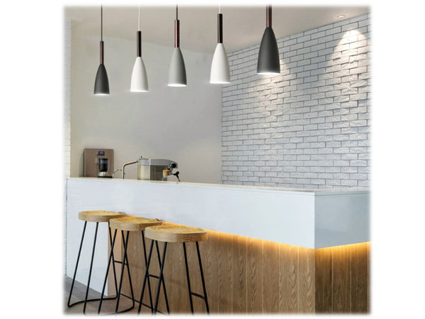 PENDANT LAMP 18098 -BLACK/GREY/WHITE (SET OF 3)