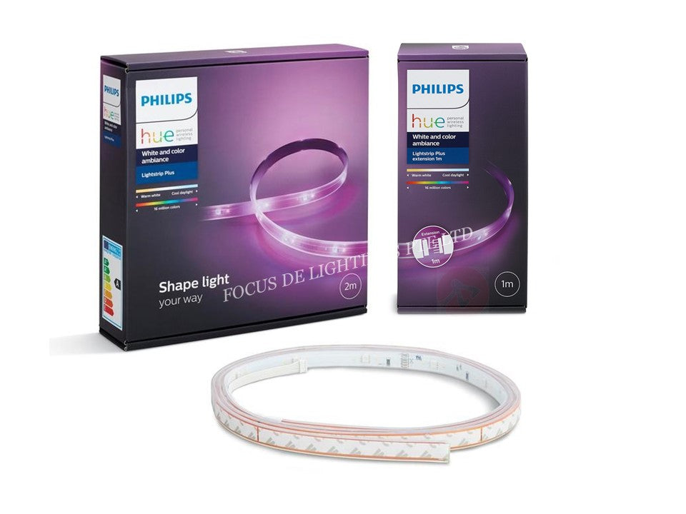 Philips Hue Lightstrip 2m＋延長用1mセット PHILIPS HUE LIGHTSTRIP PLUS -2M STARTER OR 1M EXTENSION - FOCUS DE