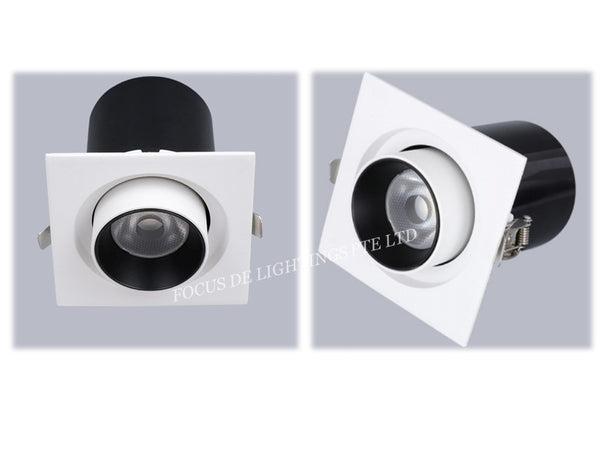 RECESSED RETRACTABLE SPOTLIGHT -INTEGRATED LED 12W (WARM/COOL)
