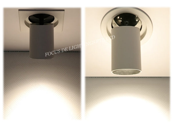 RECESSED RETRACTABLE SPOTLIGHT -INTEGRATED LED 12W (WARM/COOL)