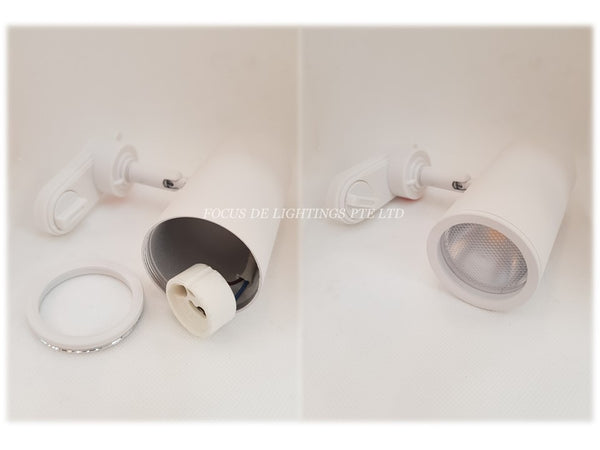 (MOST POPULAR) TRACKLIGHT (GU10) TL 902 Cylinder (BLACK/WHITE)