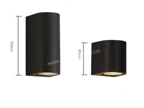 WALL LAMP 2202-SEMI CIRCLE (MATT BLACK OR MATT WHITE)