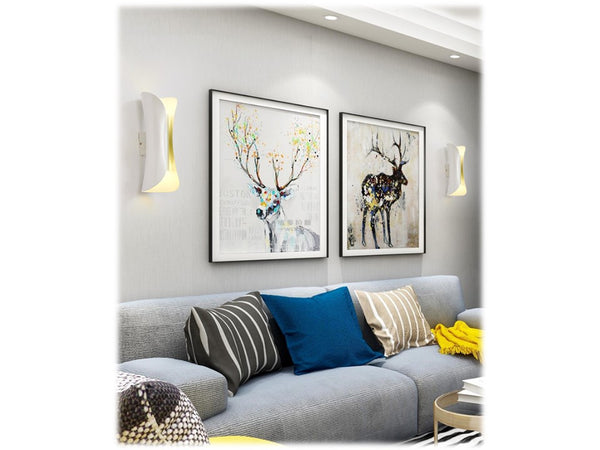 WALL LAMP 1F104W (GLOSSY WHITE)