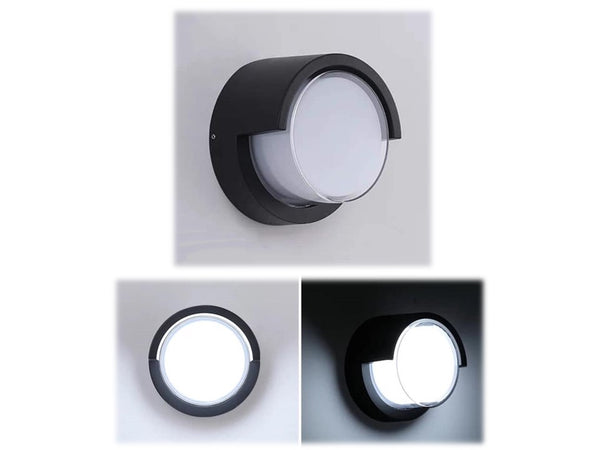 OUTDOOR WALL LAMP 476-ROUND 12W (COVER) WARM ONLY