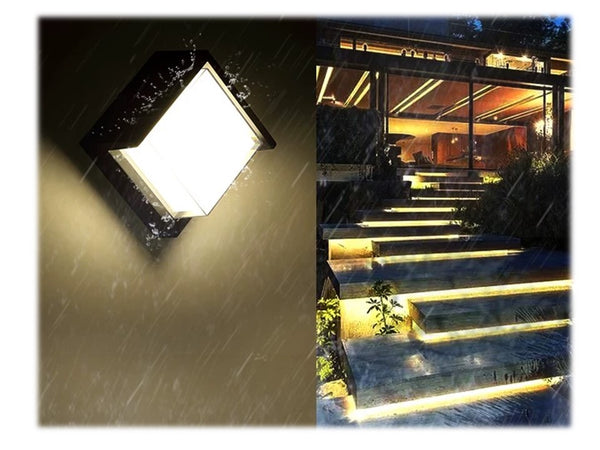 OUTDOOR WALL LAMP 474-SQUARE 12W (COVER) -WARM ONLY