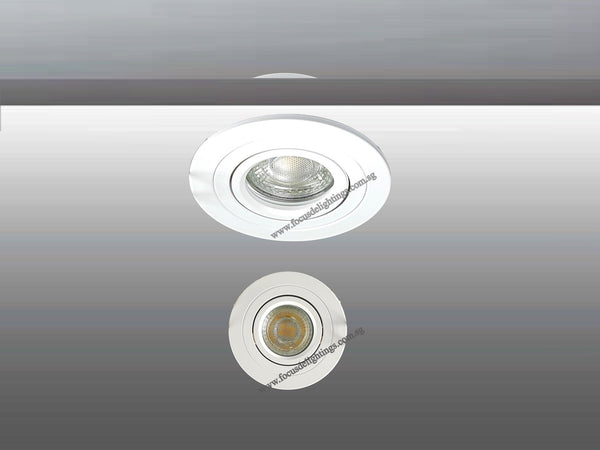 DL 1345 SERIES (ROUND) ADJUSTABLE RECESSED LIGHTING (GU10) -6 COLOURS AVAILABLE