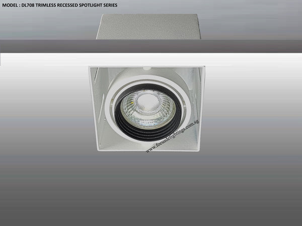 DL 708 TRIMLESS SERIES - ADJUSTABLE RECESSED LIGHTING (PAR16)
