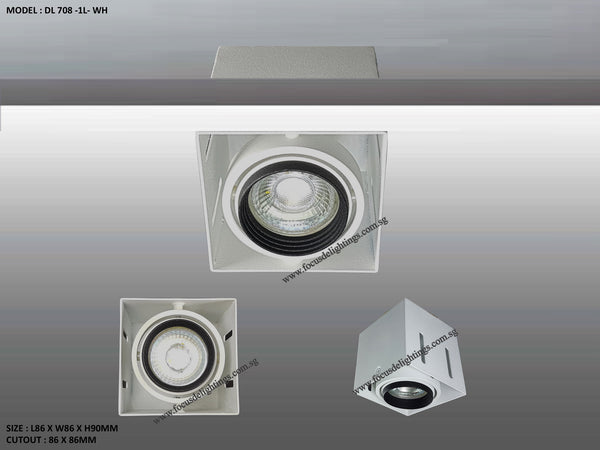 DL 708 TRIMLESS SERIES - ADJUSTABLE RECESSED LIGHTING (PAR16)