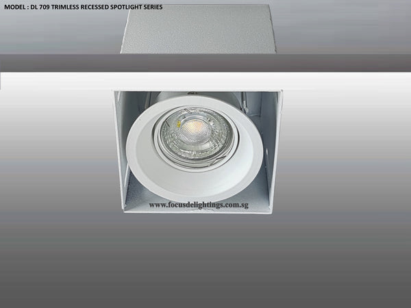 DL 709 TRIMLESS SERIES - ADJUSTABLE RECESSED LIGHTING (PAR16)