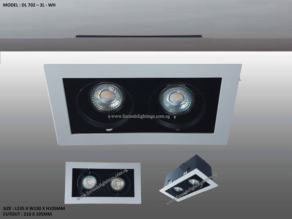 DL 702 SERIES - ADJUSTABLE RECESSED LIGHTING (PAR16)