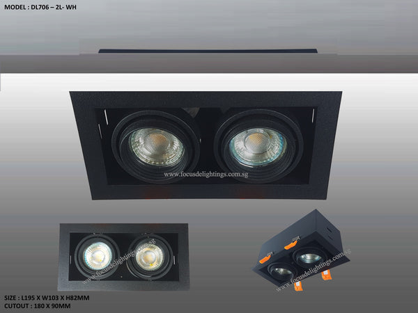DL 706 SERIES - ADJUSTABLE RECESSED LIGHTING (PAR16)