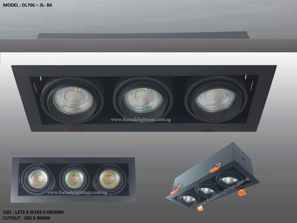 DL 706 SERIES - ADJUSTABLE RECESSED LIGHTING (PAR16)